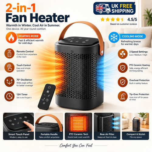 Portable ptc ceramic fan - portable,
