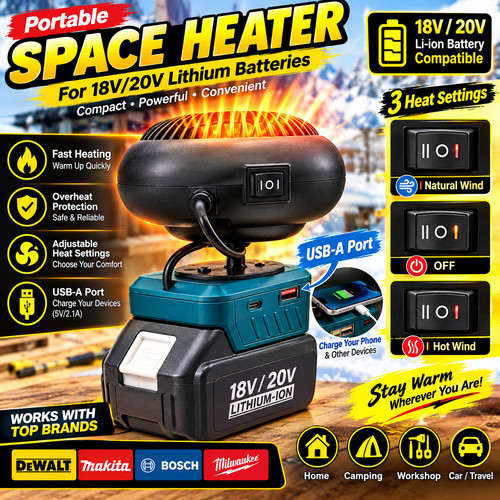 18v 20v space heater for - 18v/20v,