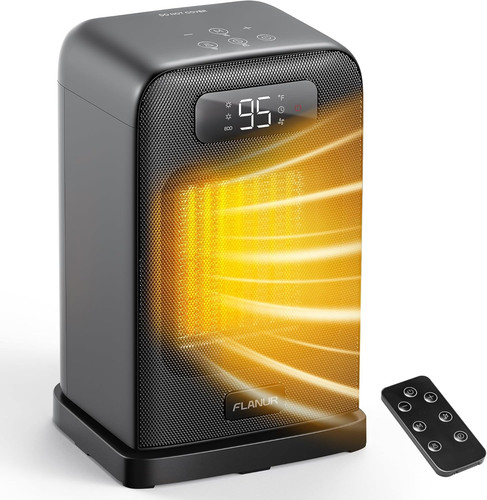 Portable space heater with - heater,