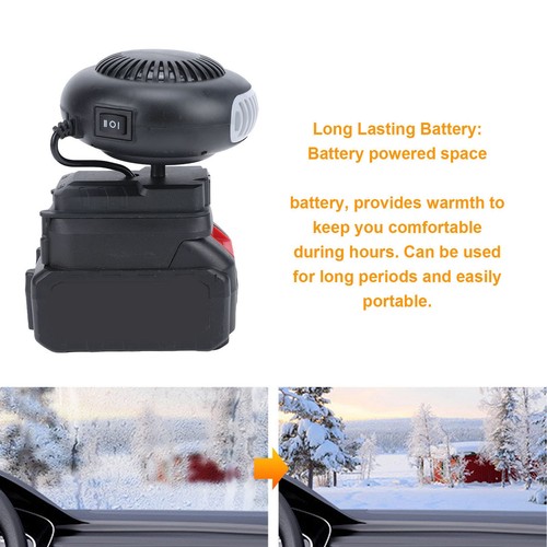 Battery powered space heater - space,