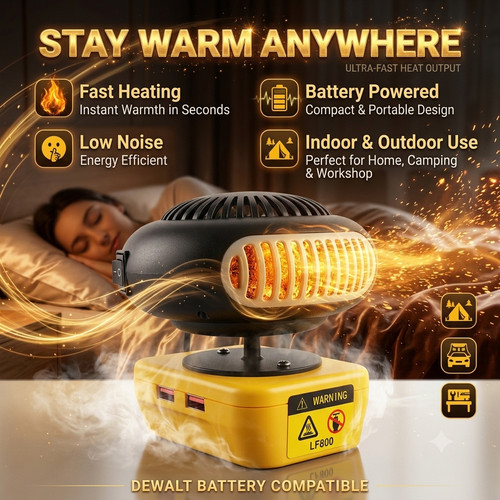 For dewalt 20v heater - 20v, fan