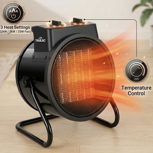 Electric fan heater 3kw - fan,